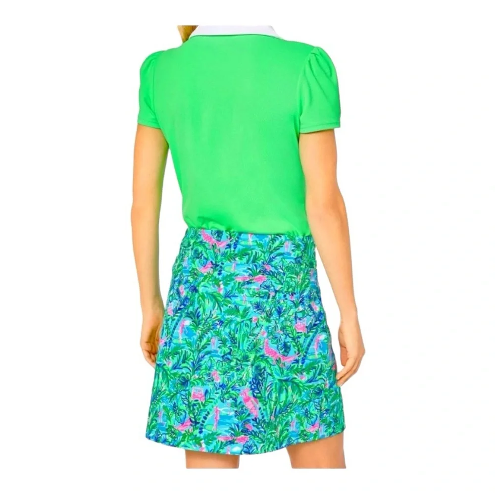 Lilly Pulitzer Monica Skort Par Fection Golf Blue Horizon Sz 10 - Picture 2 of 9